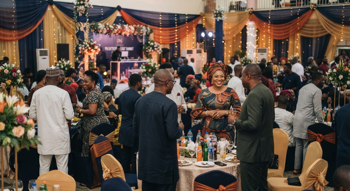 Beautifully decorated event venue in Port Harcourt