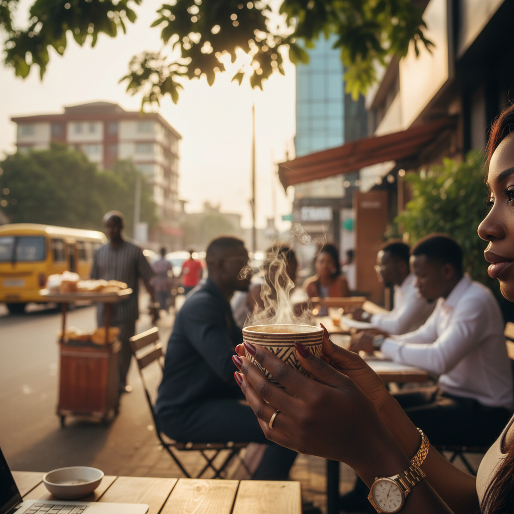 A close-up of perfectly done acrylic nails on a woman's hand.