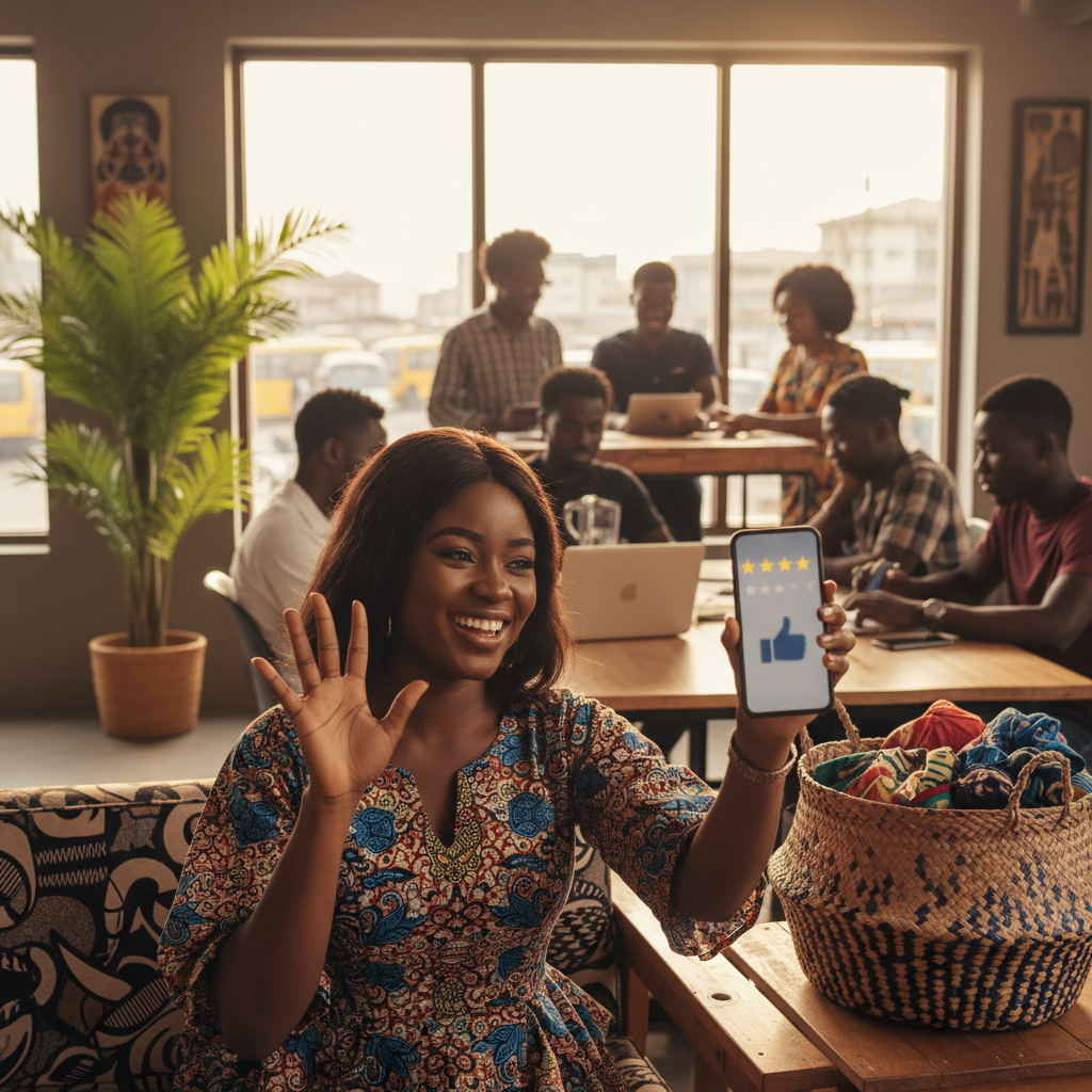 A satisfied client leaving a positive, payment-backed review for her fitness trainer on TrustAm.