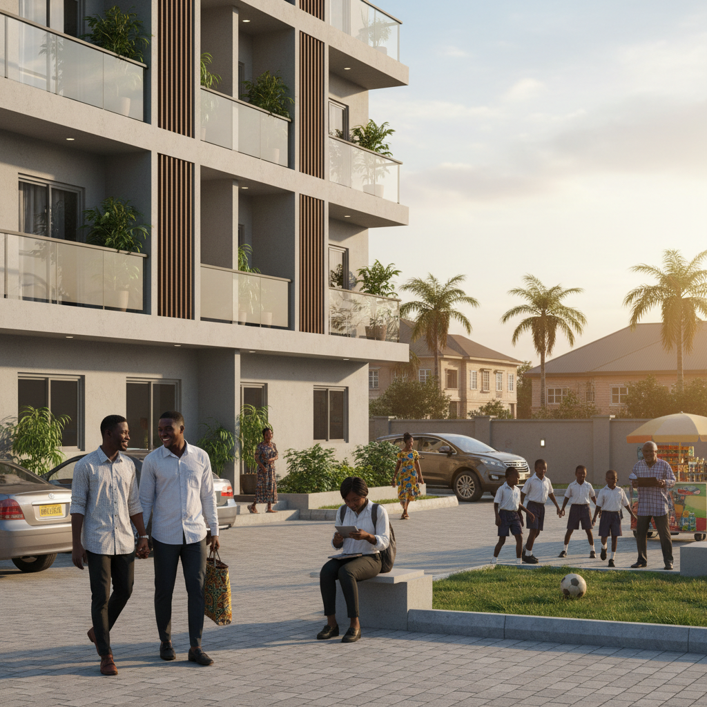 A modern and secure apartment complex in GRA, Benin City