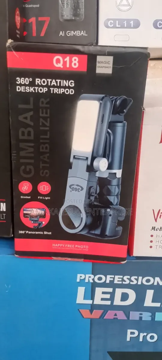 Standard /Q18/ Gimbal/ Usb/ Remote Instailed Color Box 360 Auto Face