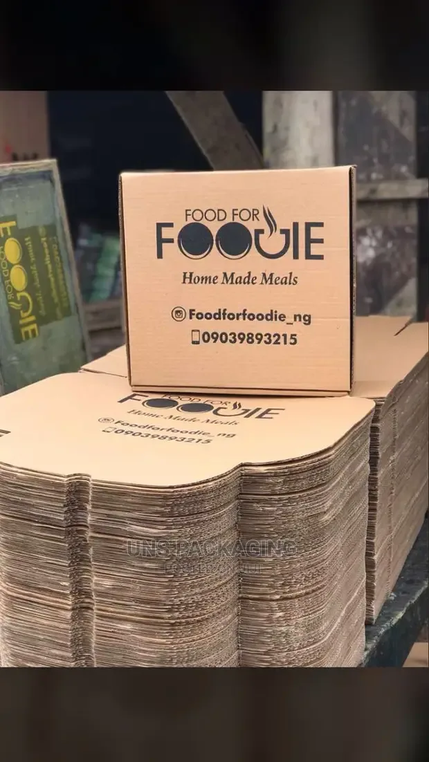 Brown Self Lock Corrugated Carton Box With Your Logo