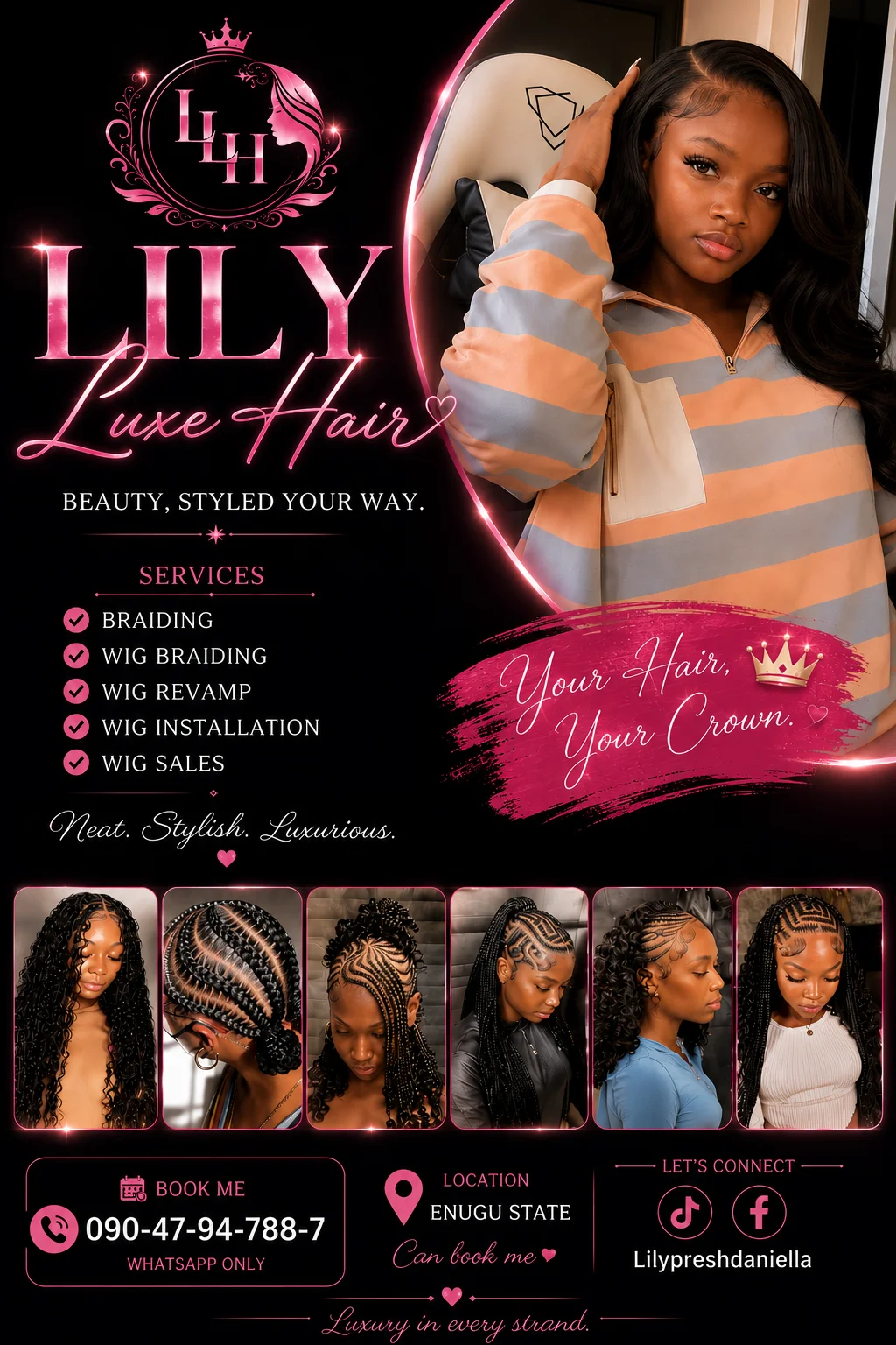 Knotless braids