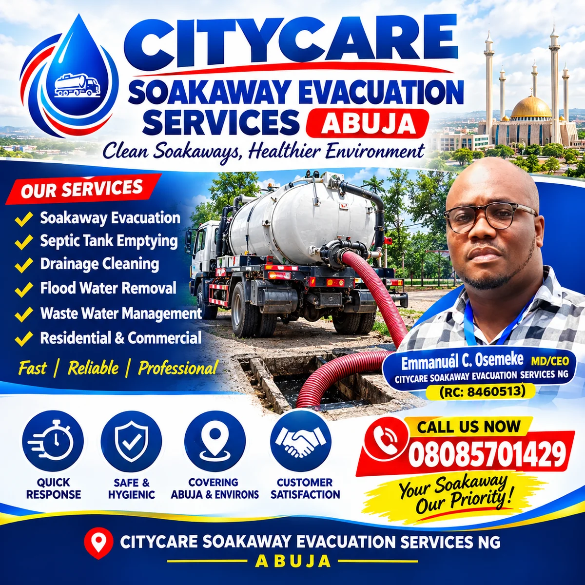 Soakaway Evacuation Services Abuja