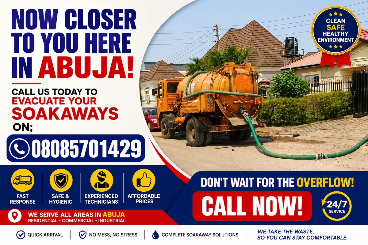 Sewage Disposal Services FCT, Abuja