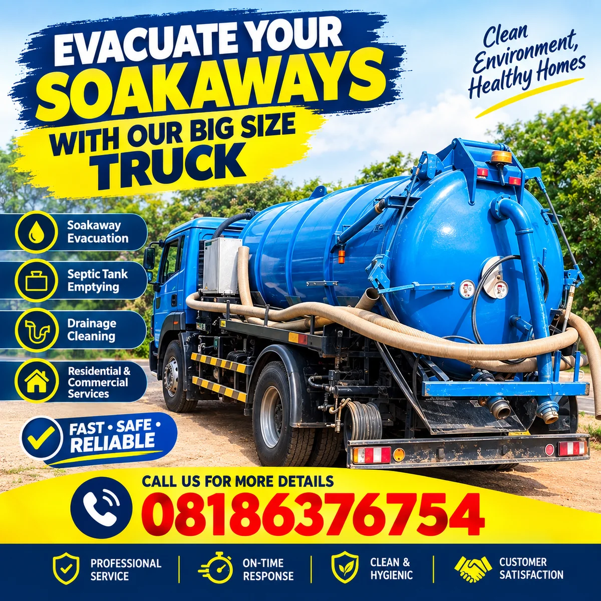 Manholes Evacuation Services Abuja