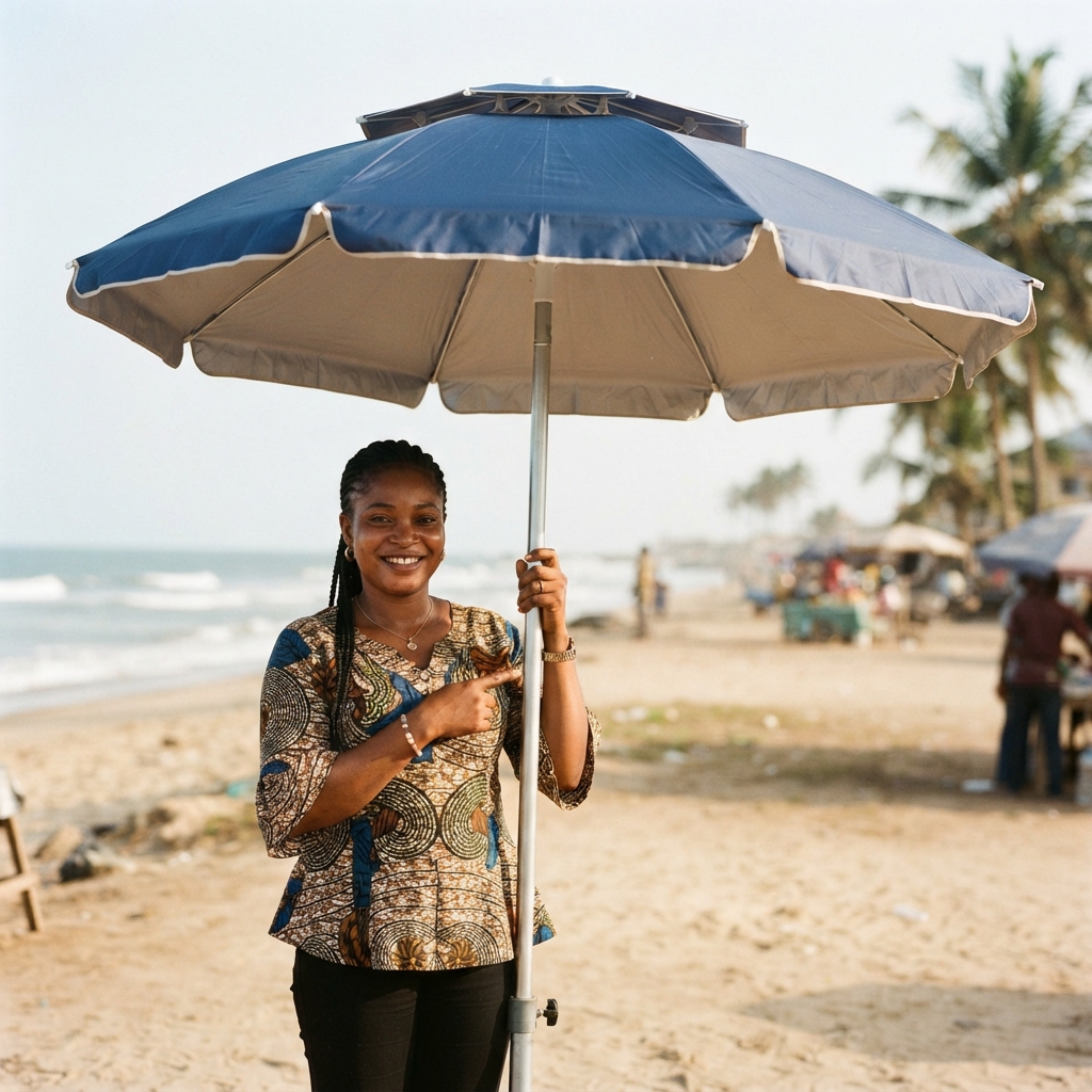 Pos/Beach Wind Proof Umbrella