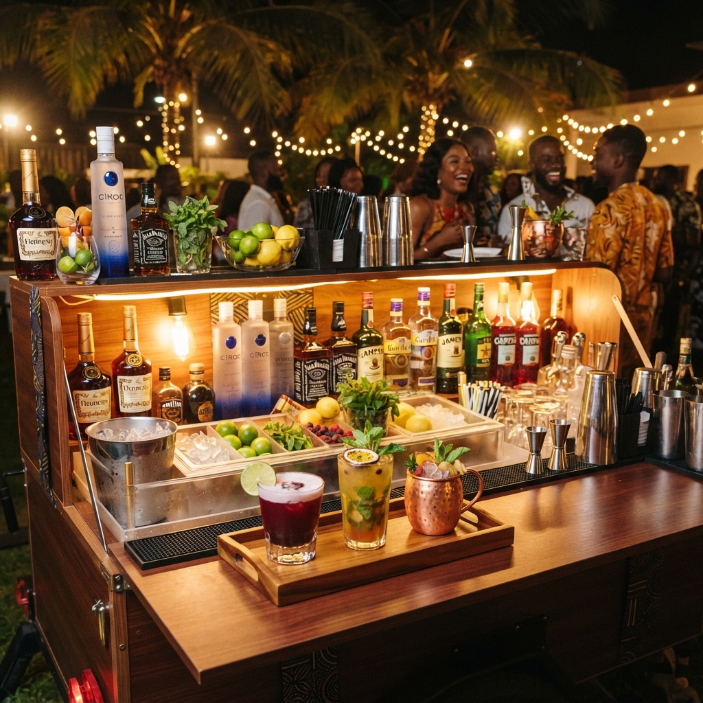 Drink Service After Party Service Mobile Bar, Cocktails